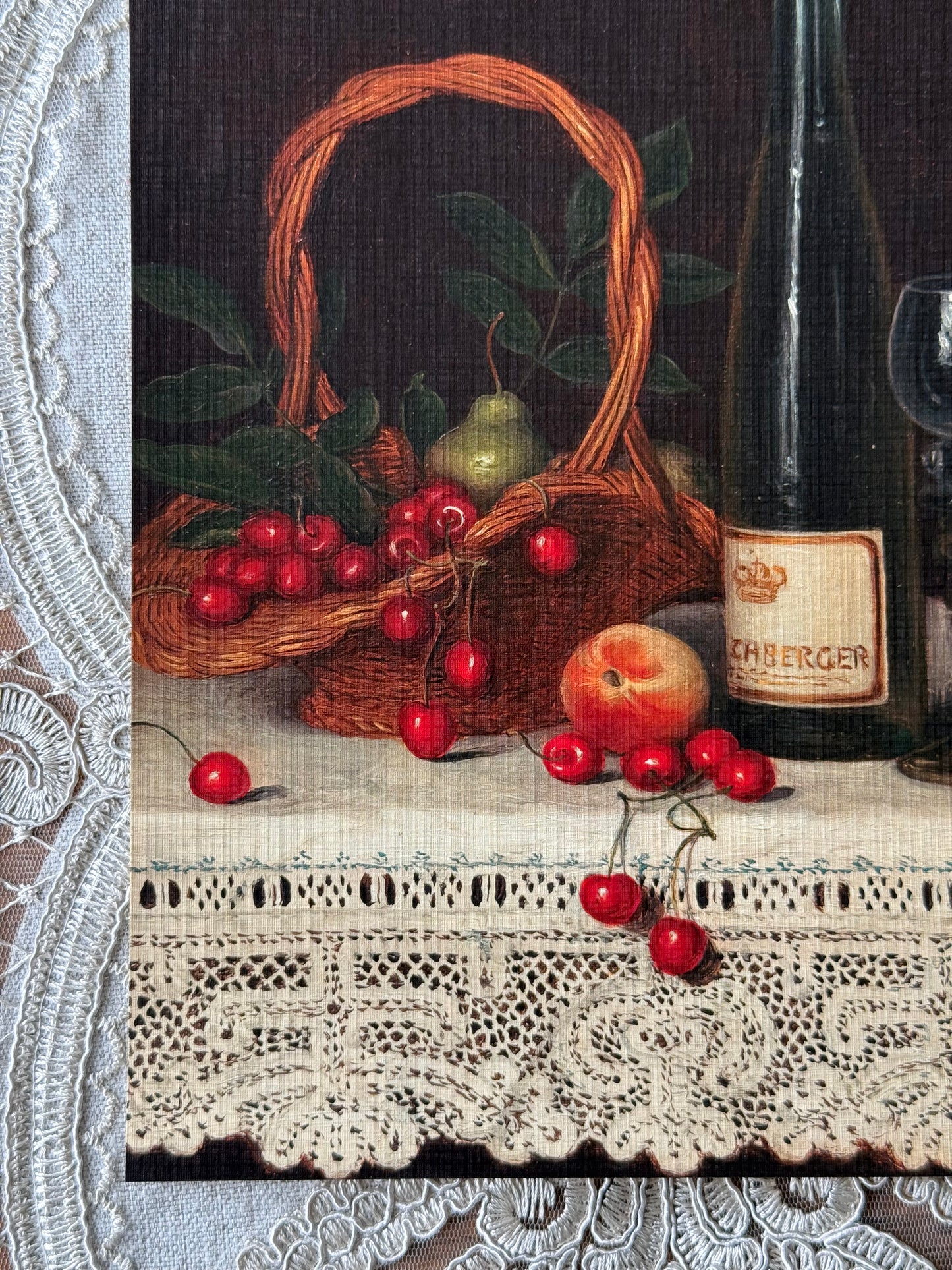 Still Life on a Lace Tablecloth