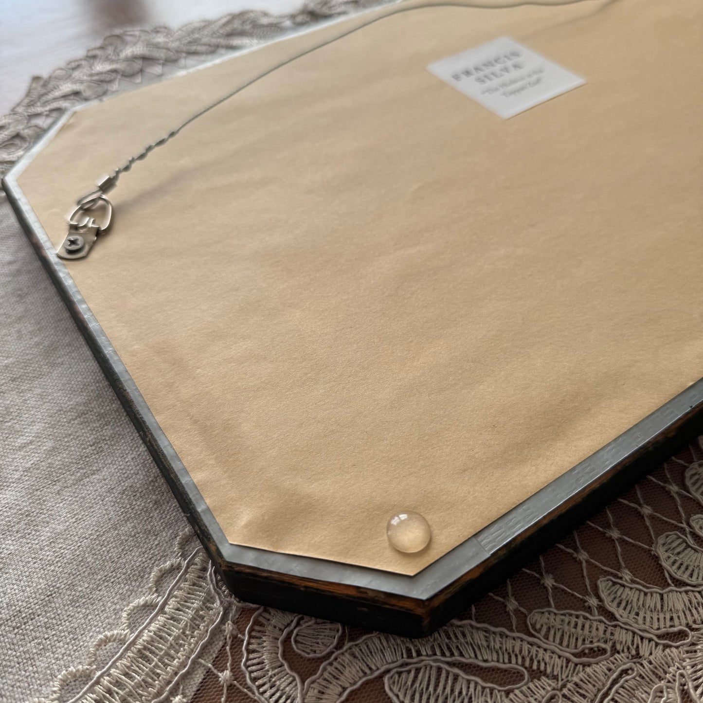 15” x 8” Dark Brown Frame with Sailboat Print