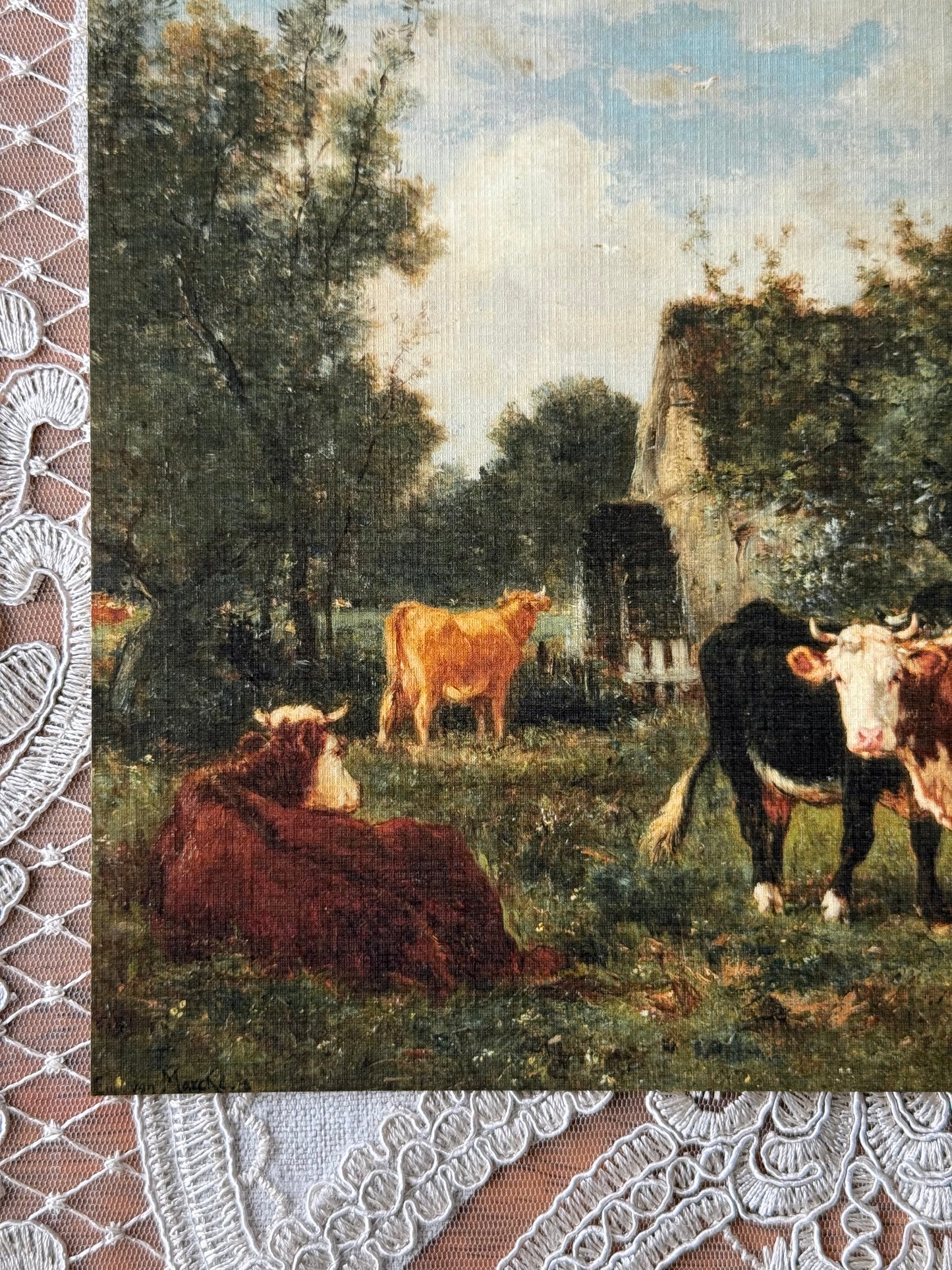Cattle by the Mill