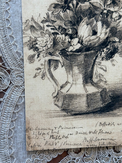 Flowers in Pitcher Sketch