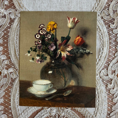 Flowers With a Cup of Coffee