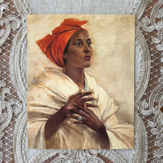 Woman in Red Head Tie