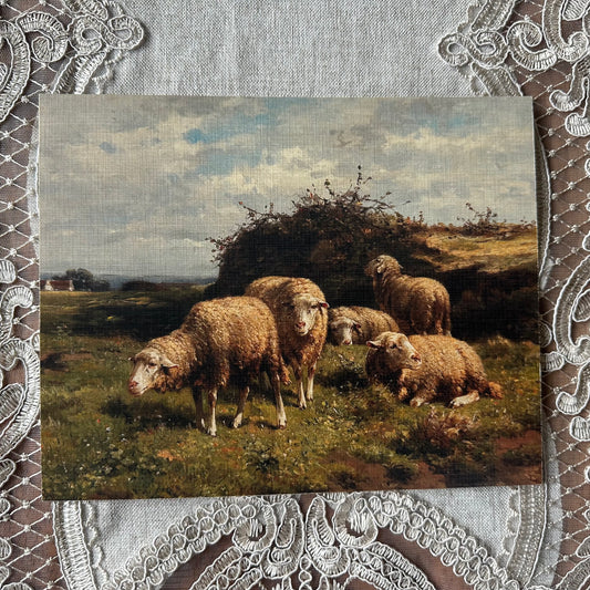 Sheep in a Meadow  Nat Rone Designs   