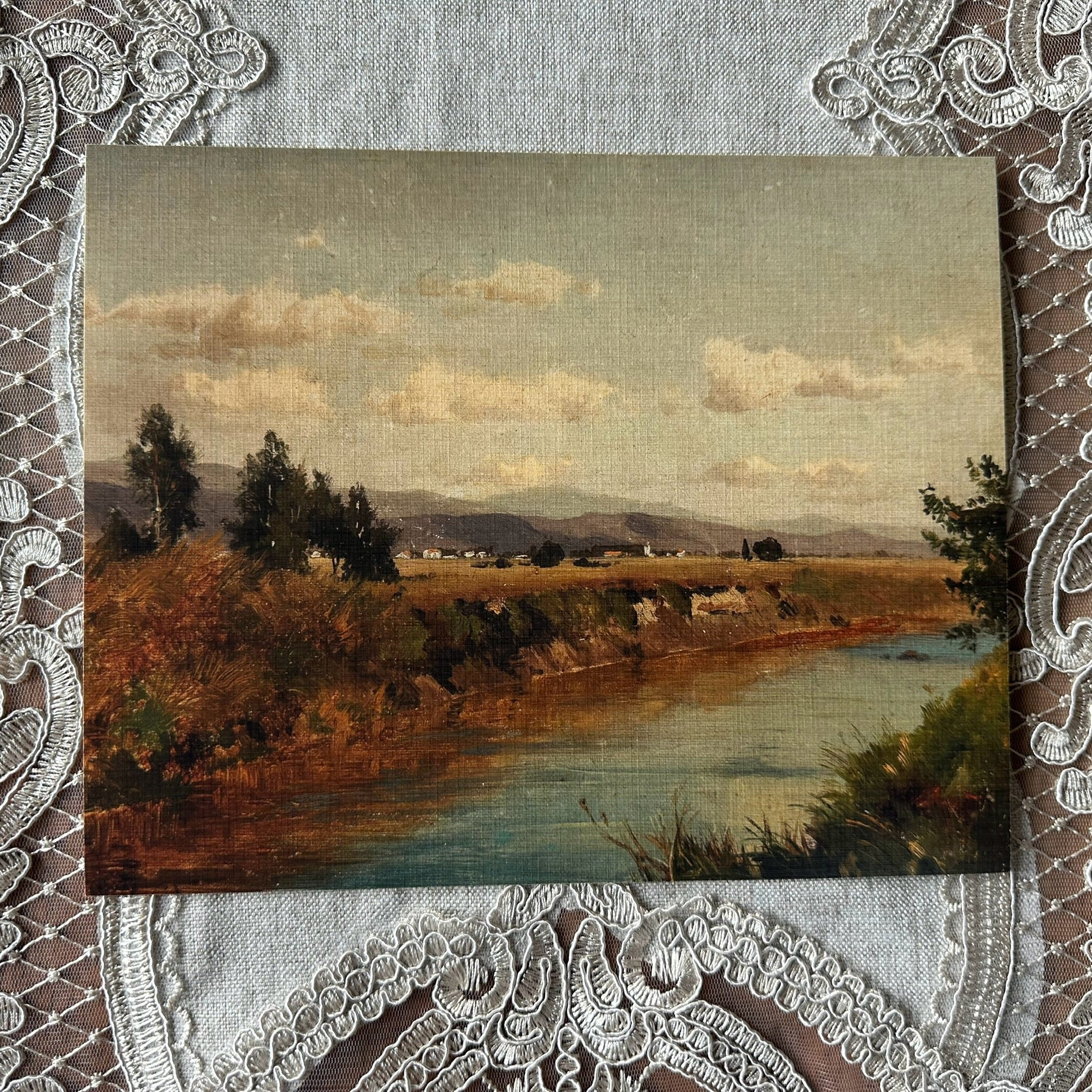 Landscape With a Stream  Nat Rone Designs   