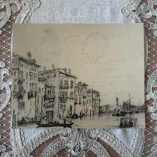 Grand Canal Sketch  Nat Rone Designs   