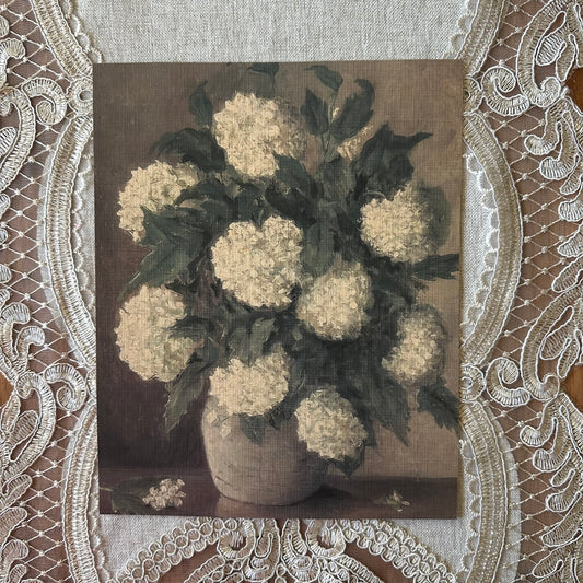 Hydrangeas In Vase