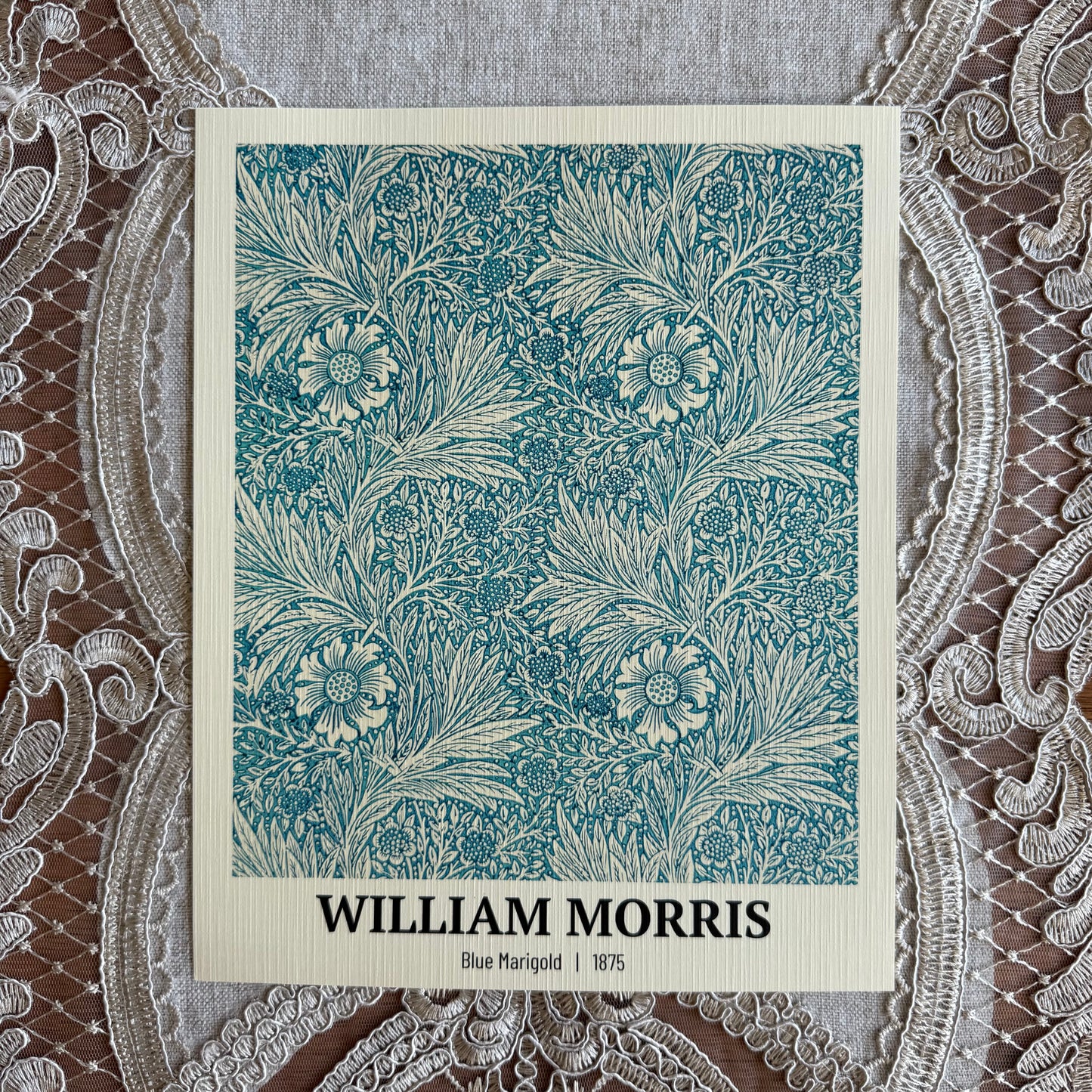 William Morris: Blue Marigold