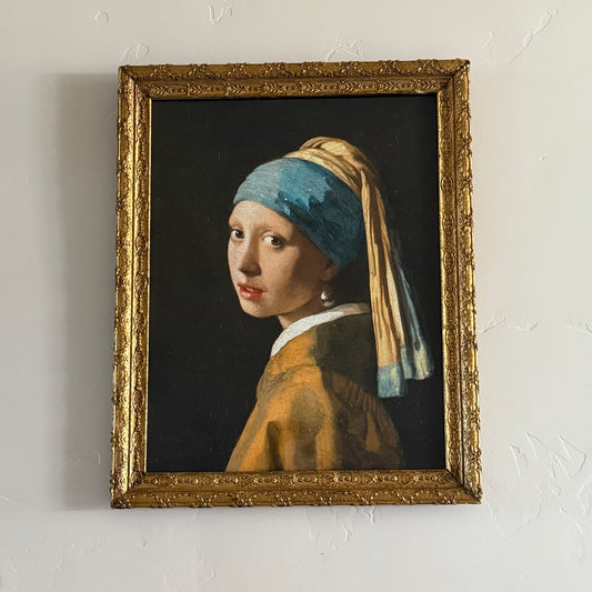 17” x 21” Gold Frame & Girl With Pearl Earring
