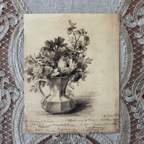 Flowers in Pitcher Sketch