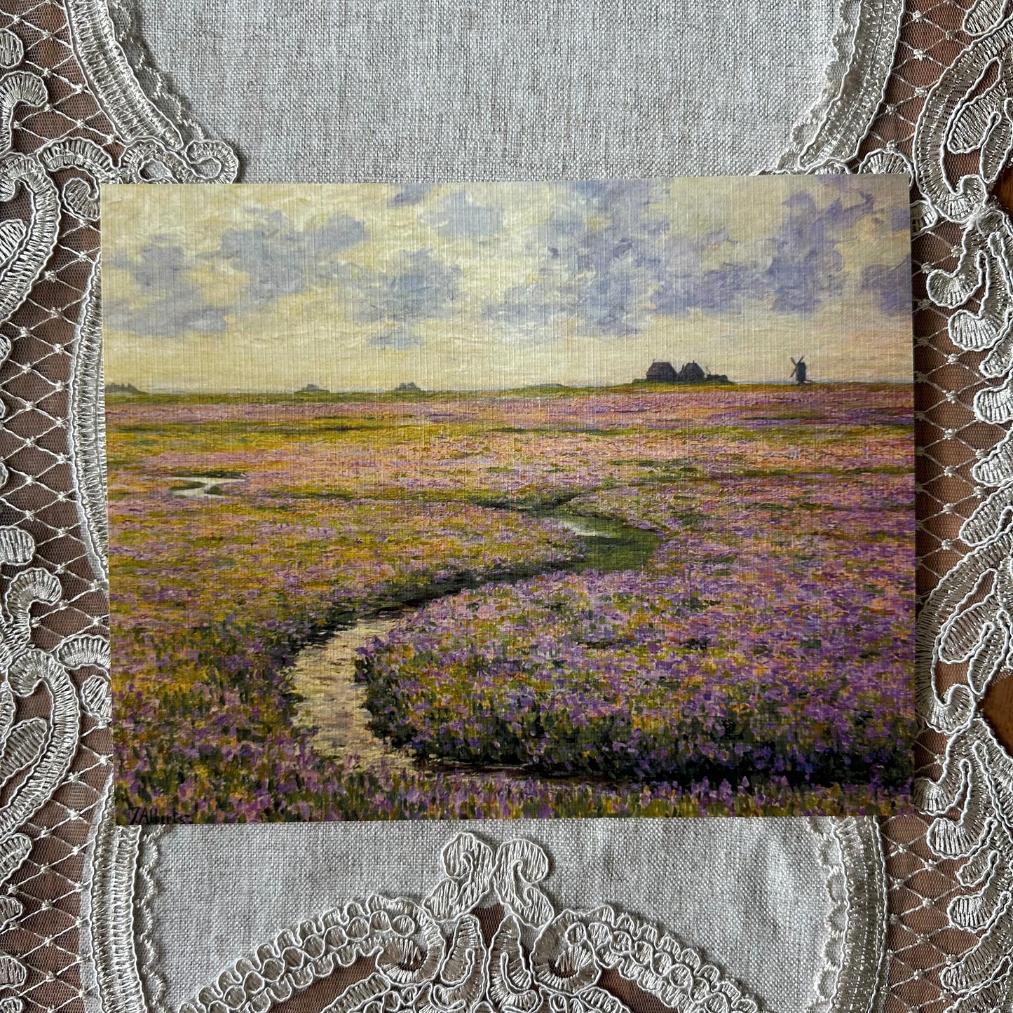 Purple Wildflower Field  Nat Rone Designs   