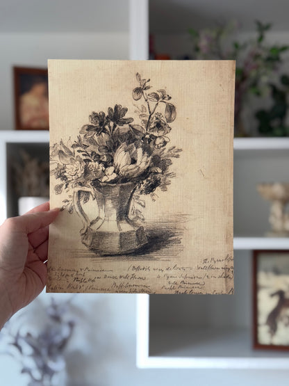 Flowers in Pitcher Sketch