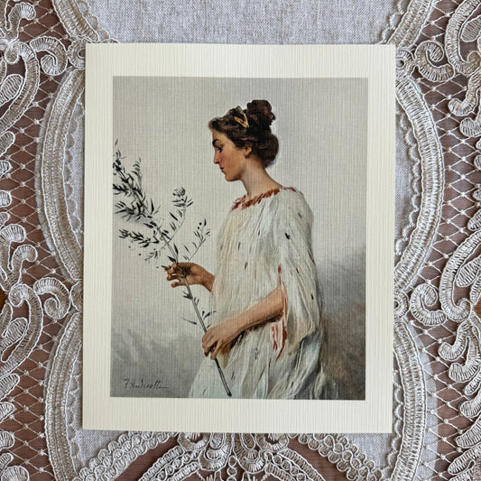 Lady Holding Branch