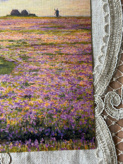 Purple Wildflower Field  Nat Rone Designs   