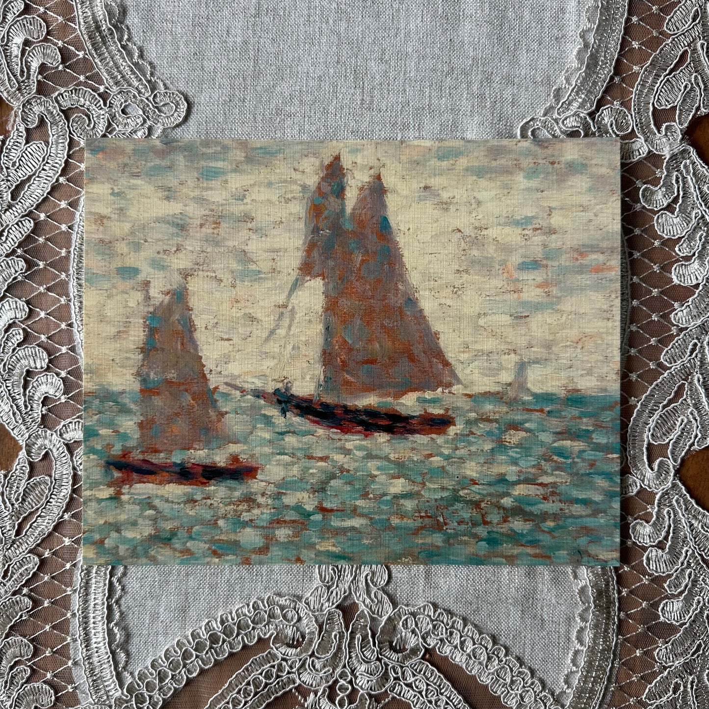 Two Sailboats  Nat Rone Designs   