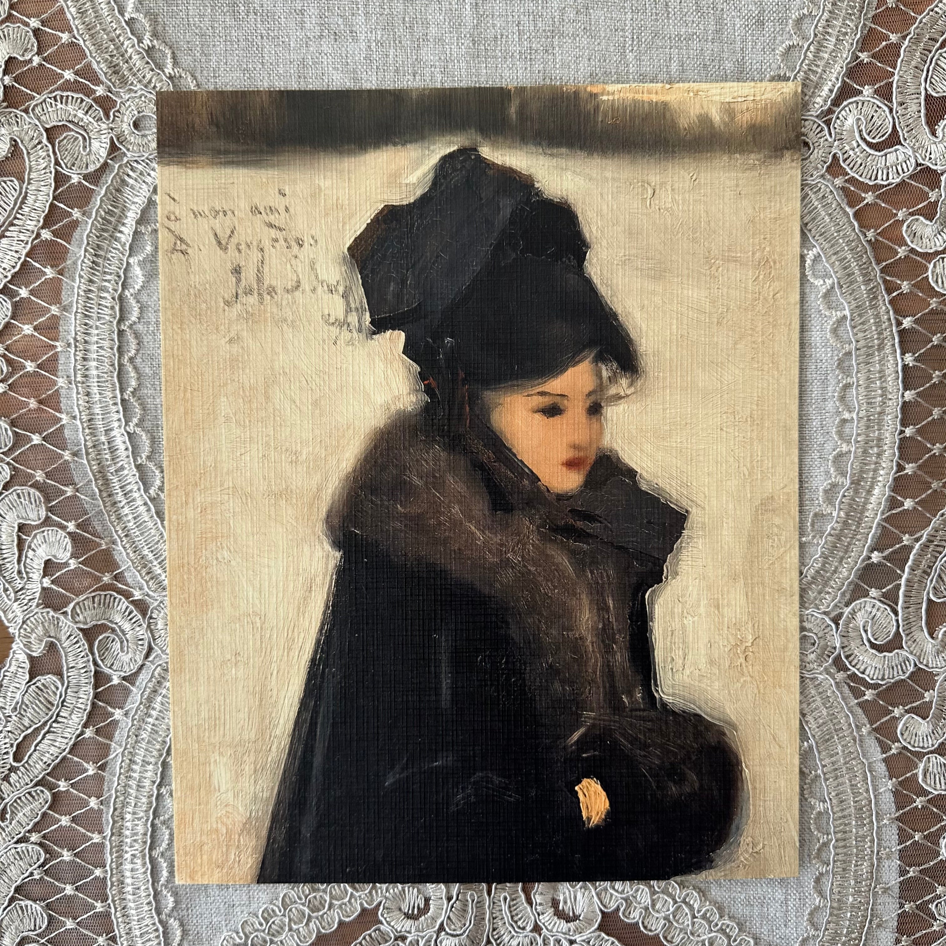 Woman in Fur Coat