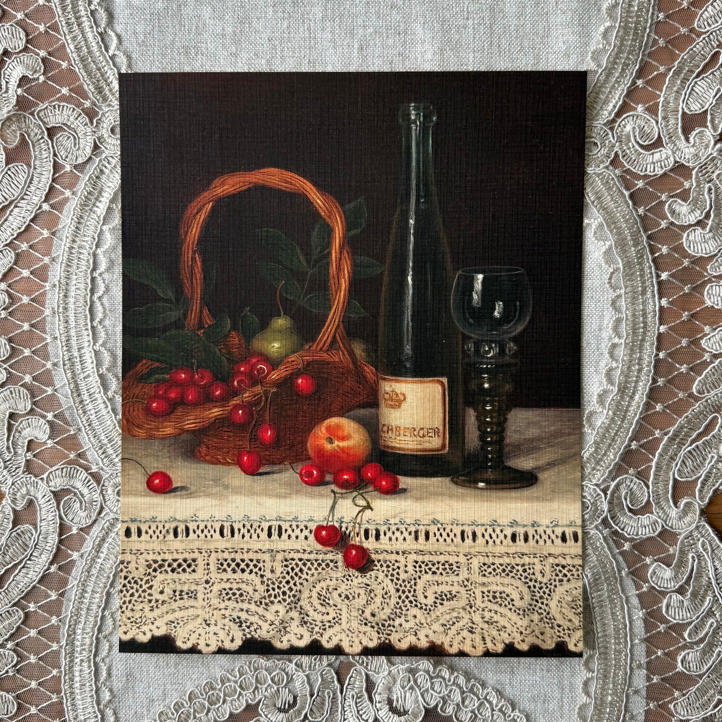 Still Life on a Lace Tablecloth