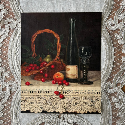 Still Life on a Lace Tablecloth