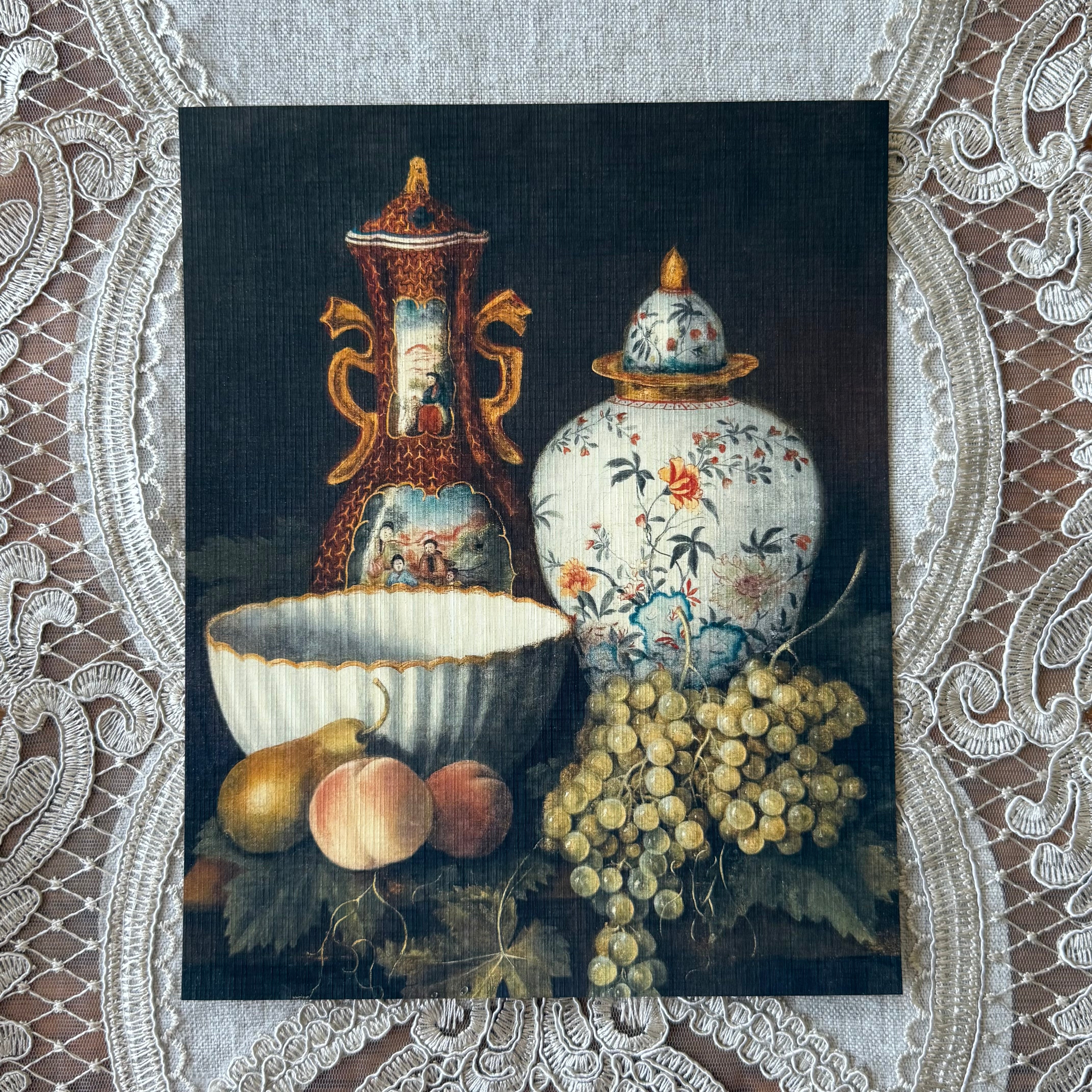 Oriental Vases & Fruit