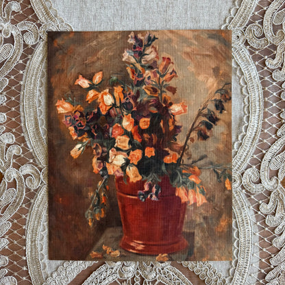 Bouquet in a Red Vase