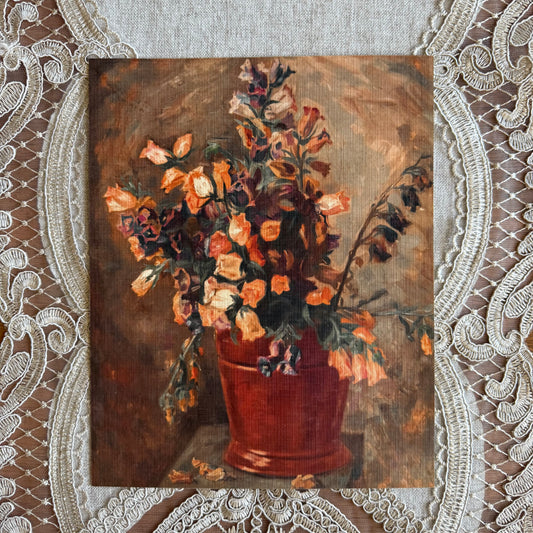 Bouquet in a Red Vase