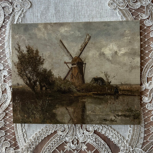 Windmill on a Pond  Nat Rone Designs   
