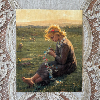 Girl With Garland